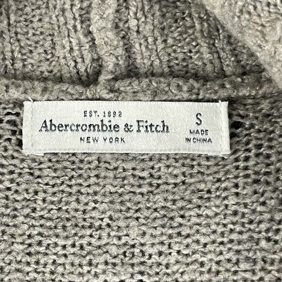 Abercrombie Fitch Wool Blend Cardigan Womens Small Beige Patterned Boho Aztec - Picture 6 of 14